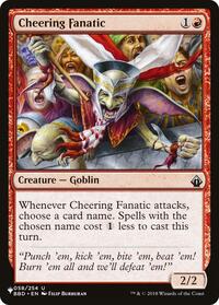 Cheering Fanatic, The List Reprints