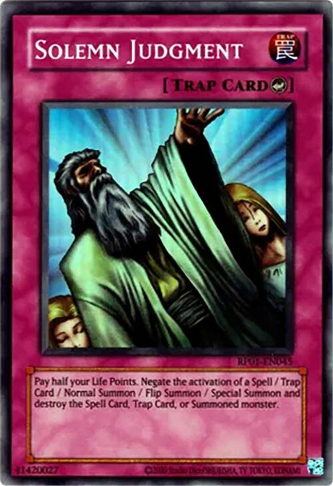 Solemn Judgment, Unlimited, front