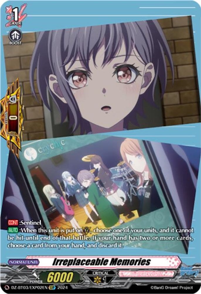 Irreplaceable Memories (EXP) (DZ-BT03/EXP02EN), Standard, front