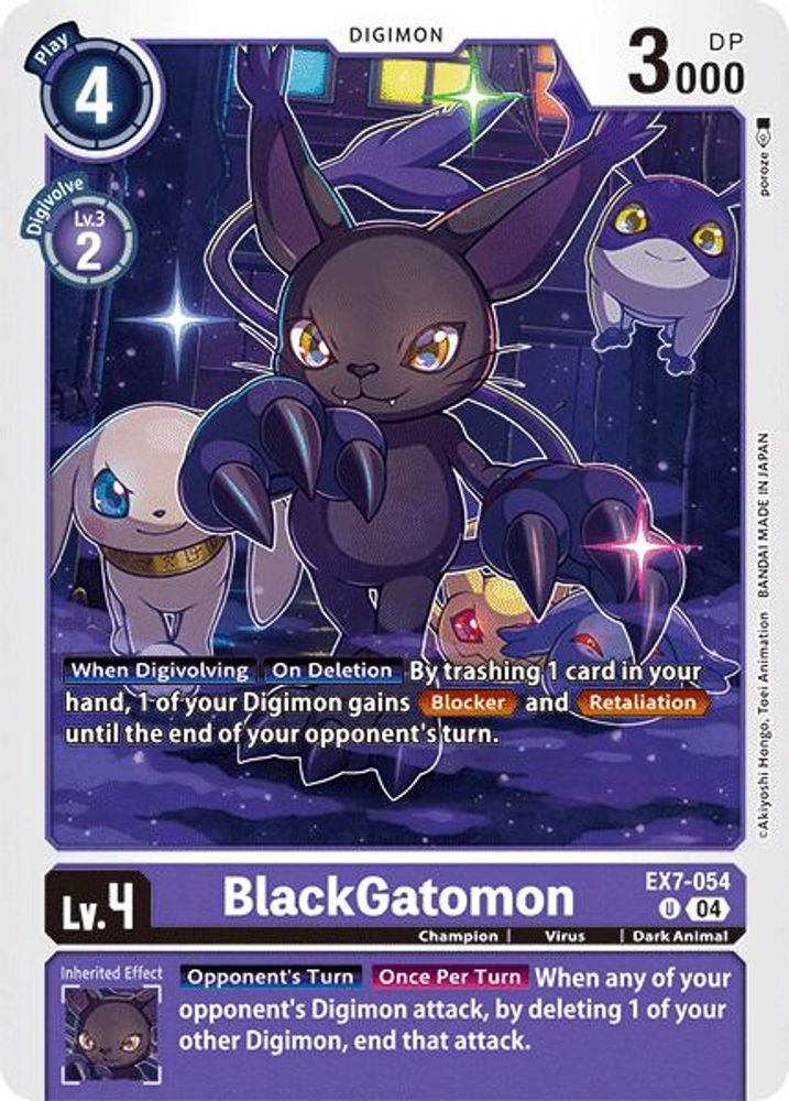 BlackGatomon, Standard, front