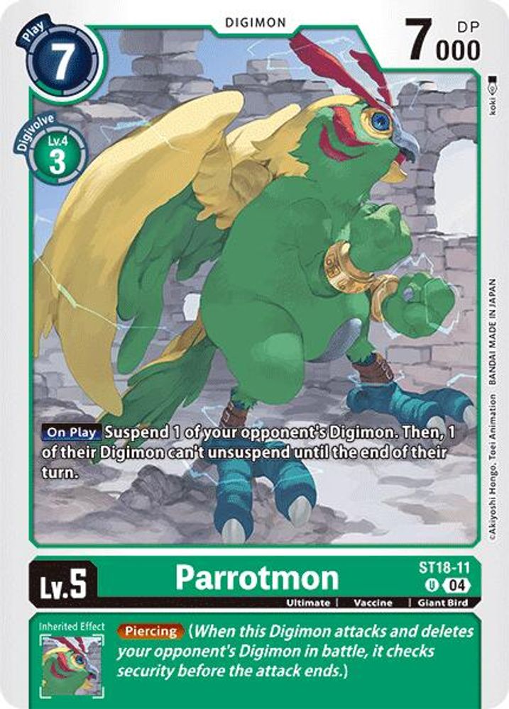 Parrotmon, Standard, front