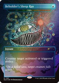 Beholder's Sleep Ray - Stifle (Rainbow Foil), Secret Lair Drop Series