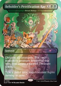 Beholder's Petrification Ray - Blood Money (Rainbow Foil), Secret Lair Drop Series