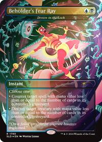 Beholder's Fear Ray - Drown in the Loch (Rainbow Foil), Secret Lair Drop Series