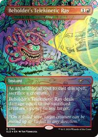 Beholder's Telekinetic Ray - Fling (Rainbow Foil), Secret Lair Drop Series