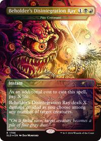 Beholder's Disintegration Ray - Fire Covenant (Rainbow Foil), Secret Lair Drop Series