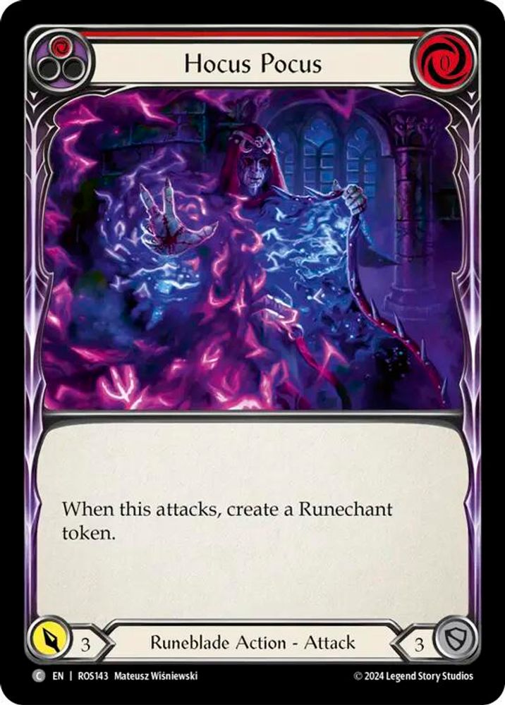 Hocus Pocus (Red), Standard, front
