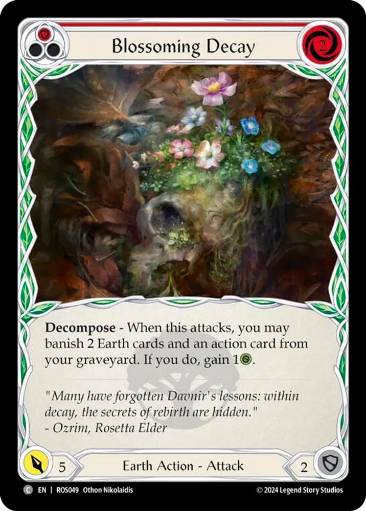 Blossoming Decay (Red), Standard, front