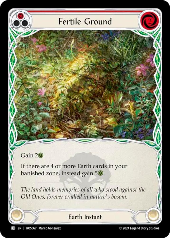 Fertile Ground (Red), Standard, front