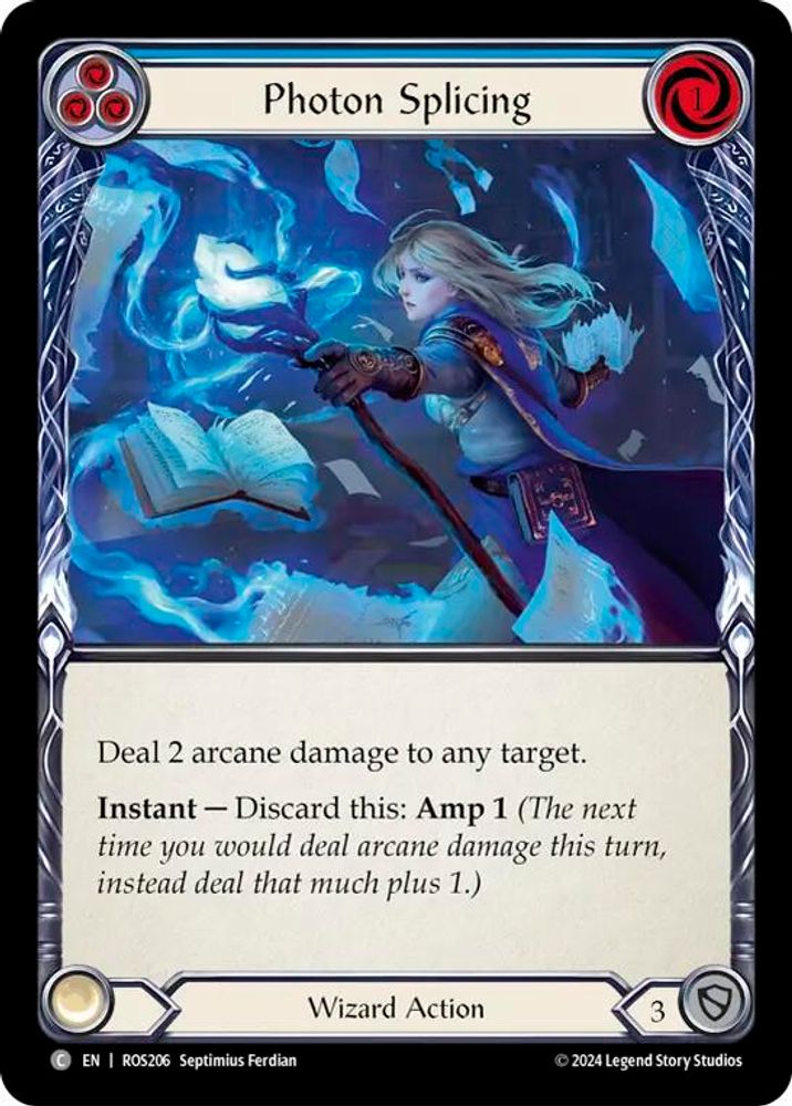 Photon Splicing (Blue), Standard, front
