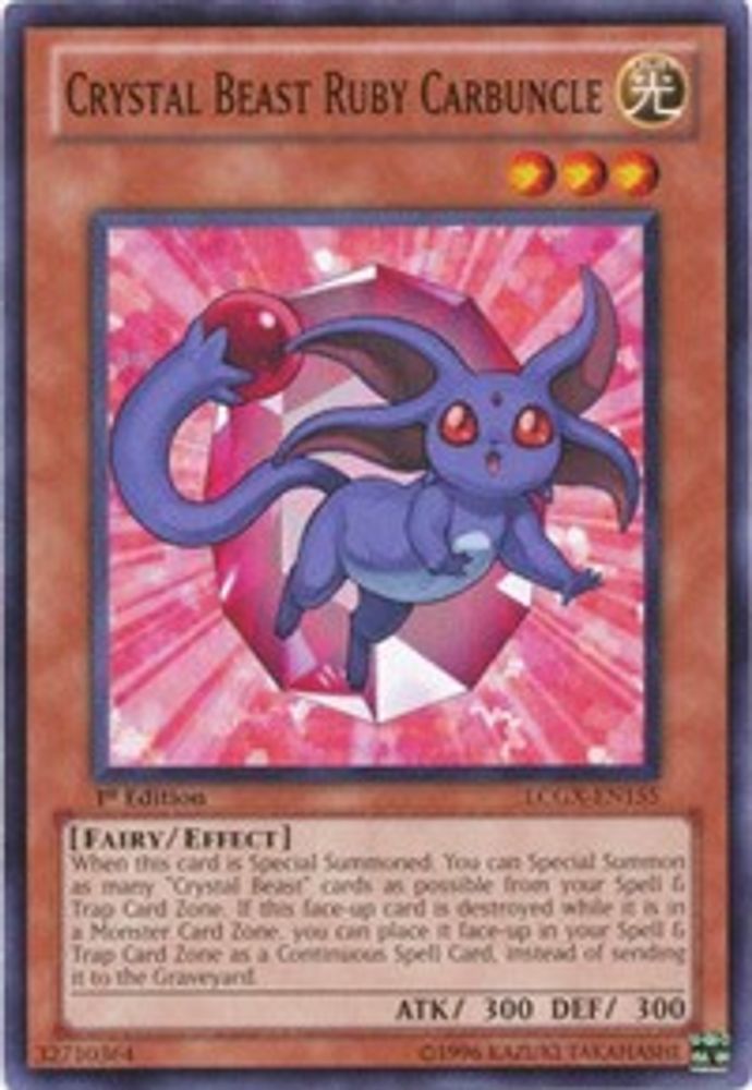 Crystal Beast Ruby Carbuncle, 1st-edition, front
