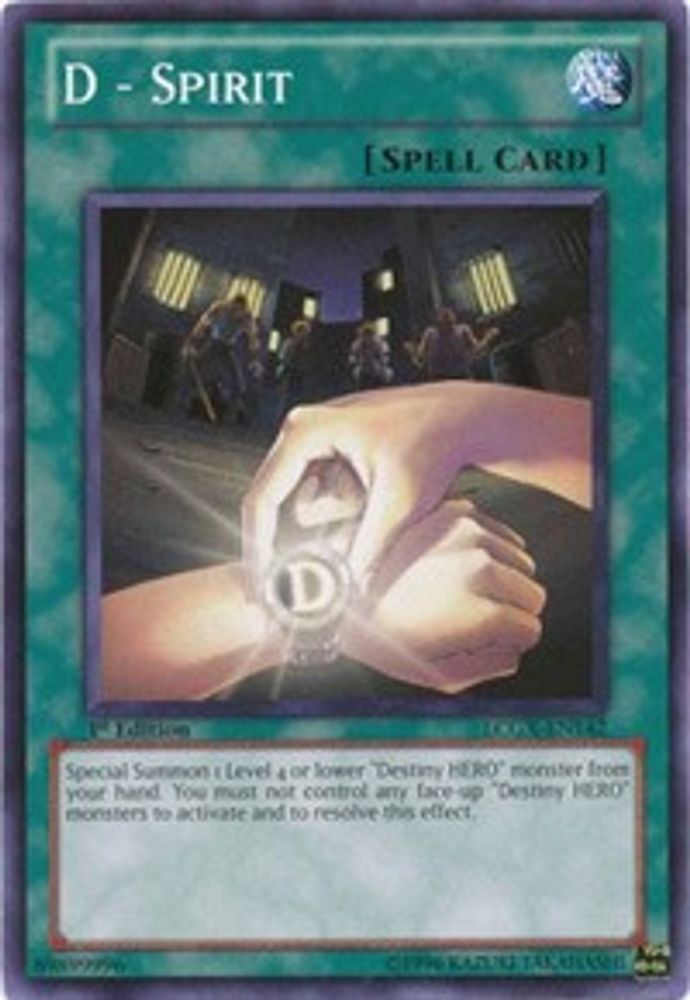 D - Spirit, 1st-edition, front