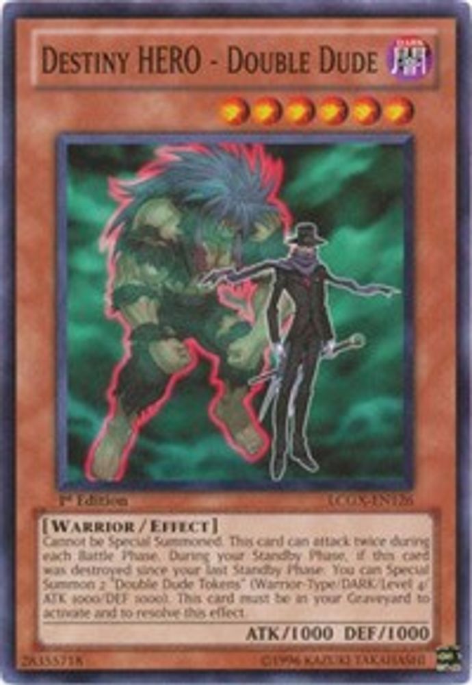 Destiny HERO - Double Dude, 1st-edition, front