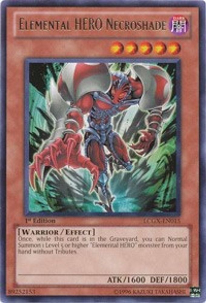 Elemental HERO Necroshade, 1st-edition, front