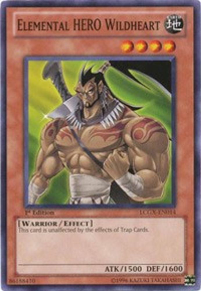 Elemental HERO Wildheart, 1st-edition, front