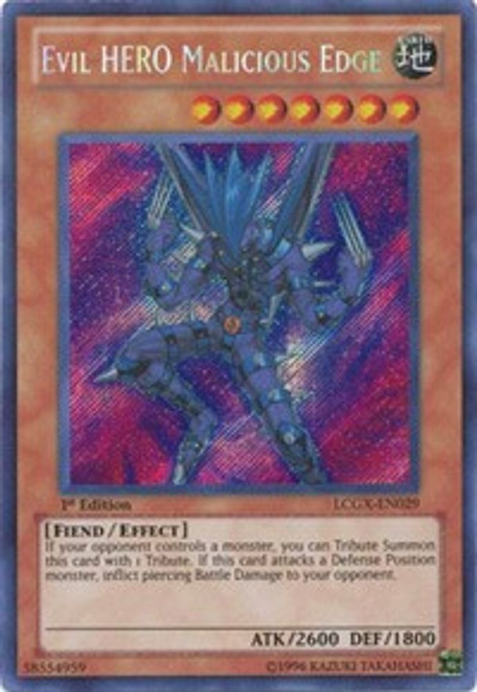 Evil HERO Malicious Edge, 1st-edition, front