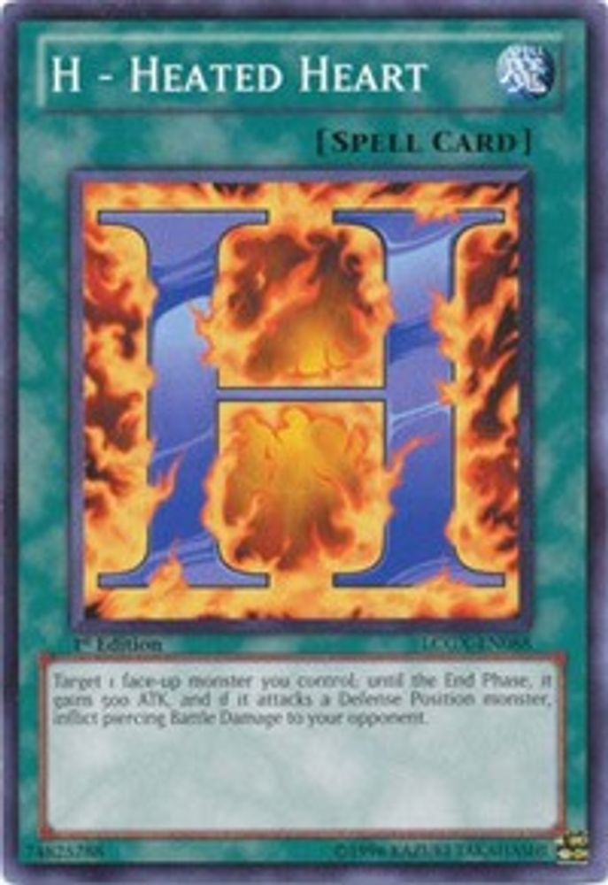 H - Heated Heart, 1st-edition, front