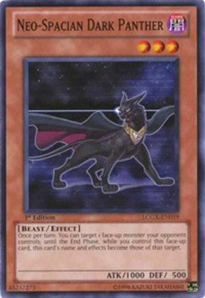Neo-Spacian Dark Panther, 1st-edition, front