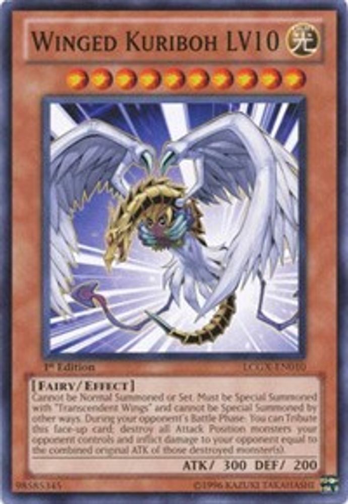 Winged Kuriboh LV10, 1st-edition, front