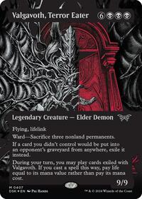 Valgavoth, Terror Eater (Showcase) (Textured Foil), Duskmourn: House of Horror