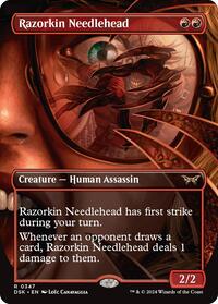 Razorkin Needlehead (Borderless), Duskmourn: House of Horror