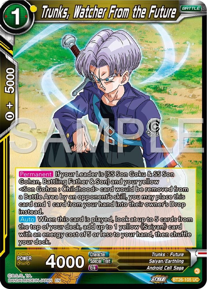Trunks, Watcher From the Future, Standard, front
