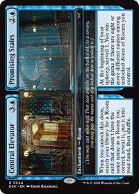 Central Elevator // Promising Stairs, Duskmourn: House of Horror