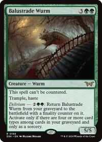 Balustrade Wurm, Duskmourn: House of Horror