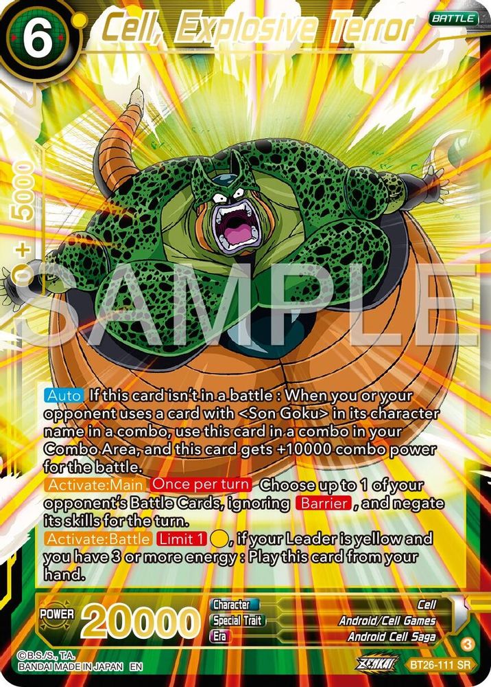 Cell, Explosive Terror, Foil, front