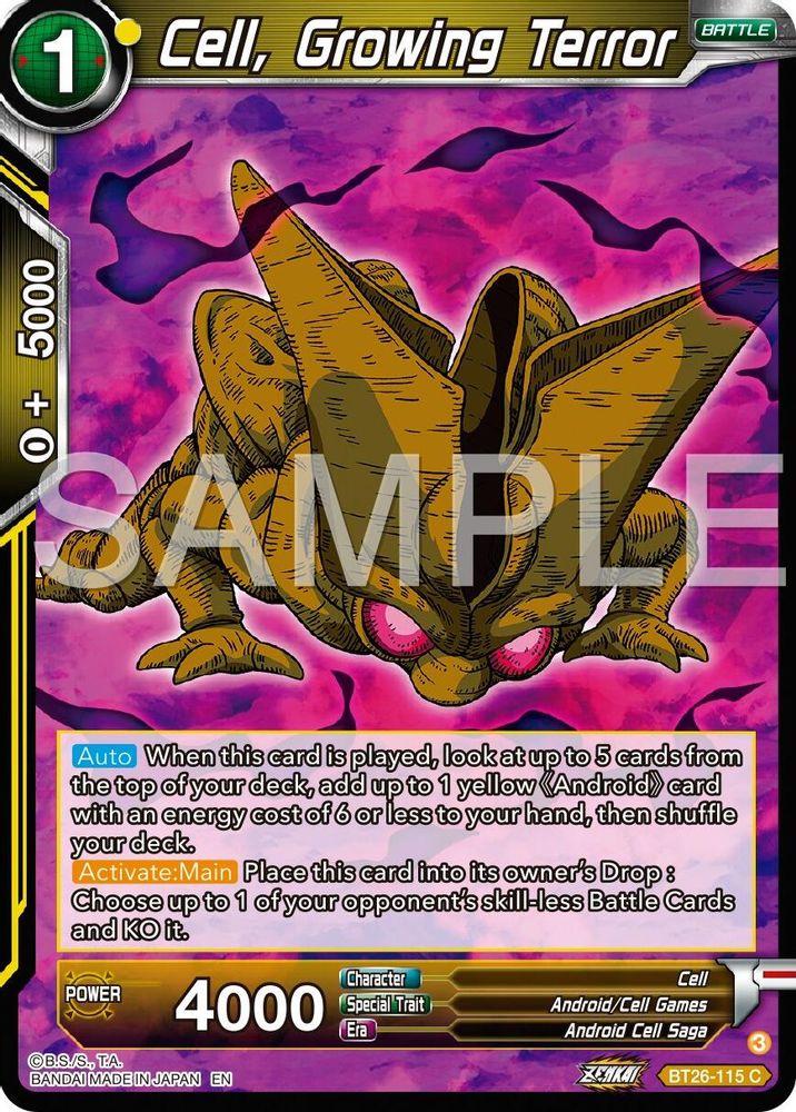 Cell, Growing Terror, Standard, front