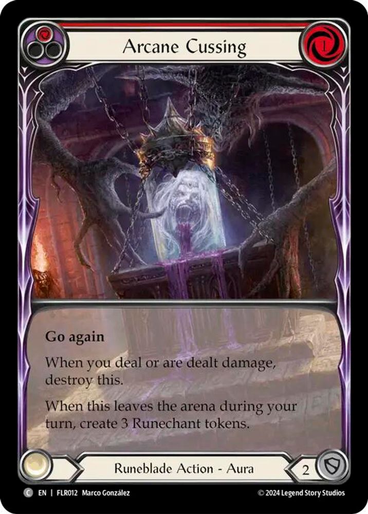 Arcane Cussing (Red), Standard, front