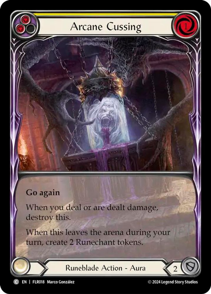 Arcane Cussing (Yellow), Standard, front