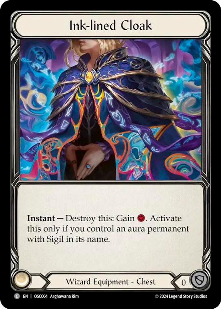 Ink-lined Cloak, Standard, front