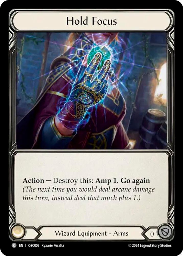 Hold Focus, Standard, front