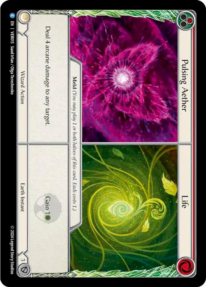 Pulsing Aether / Life, Standard, front