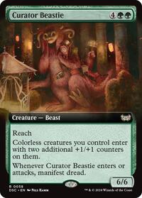 Curator Beastie (Extended Art), Commander: Duskmourn: House of Horror