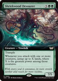 Shriekwood Devourer (Extended Art), Commander: Duskmourn: House of Horror
