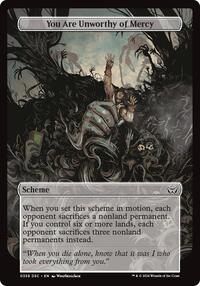 You Are Unworthy of Mercy (Full Art), Archenemy: Duskmourn