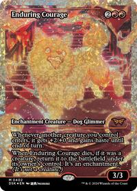 Enduring Courage (Showcase) (Fracture Foil), Duskmourn: House of Horror