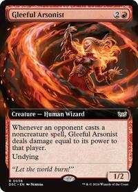Gleeful Arsonist (Extended Art), Commander: Duskmourn: House of Horror