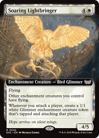 Soaring Lightbringer (Extended Art), Commander: Duskmourn: House of Horror