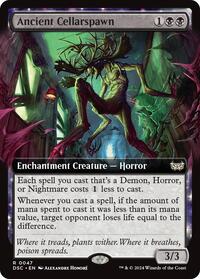 Ancient Cellarspawn (Extended Art), Commander: Duskmourn: House of Horror