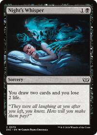 Night's Whisper, Commander: Duskmourn: House of Horror