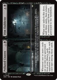Polluted Cistern // Dim Oubliette, Commander: Duskmourn: House of Horror