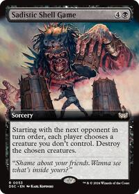 Sadistic Shell Game (Extended Art), Commander: Duskmourn: House of Horror