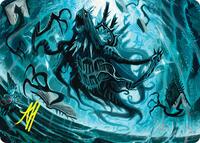 Overlord of the Floodpits Art Card (Gold-Stamped Signature), Art Series: Duskmourn: House of Horror
