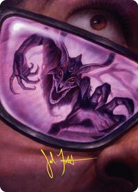 Doomsday Excruciator Art Card (Gold-Stamped Signature), Art Series: Duskmourn: House of Horror