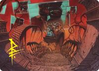Let's Play a Game Art Card (Gold-Stamped Signature), Art Series: Duskmourn: House of Horror