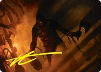 Boilerbilges Ripper Art Card (Gold-Stamped Signature), Art Series: Duskmourn: House of Horror