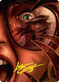 Razorkin Needlehead Art Card (Gold-Stamped Signature), Art Series: Duskmourn: House of Horror